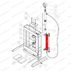  Насос гидравлический (Pump assy п.6) HJ0802.5005, HJ0802.7016 мни (5)