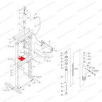  Блок (Heel block п.17) HJ0804.5005, HJ0804.7016 мни (0)