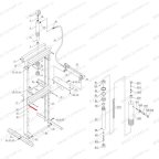  Штифт рамы (Bed frame pin п.19) HJ0804.5005, HJ0804.7016 мни (1)