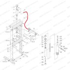  Шланг гидравлический (Hydraulic hose п.35) HJ0804.5005, HJ0804.7016 мни (2)