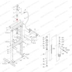  Опора гидроцилиндра (Serrated saddle п.5) HJ0804.5005, HJ0804.7016 мни (3)