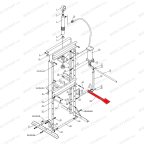  Педаль (Foot pedal п.33) HJ0805C.5005, HJ0805C.7016 мни (2)
