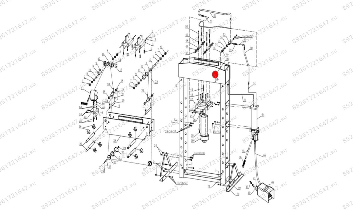  Манометр (Pressure gauge п.58) HJ0811CE.5005 (0)