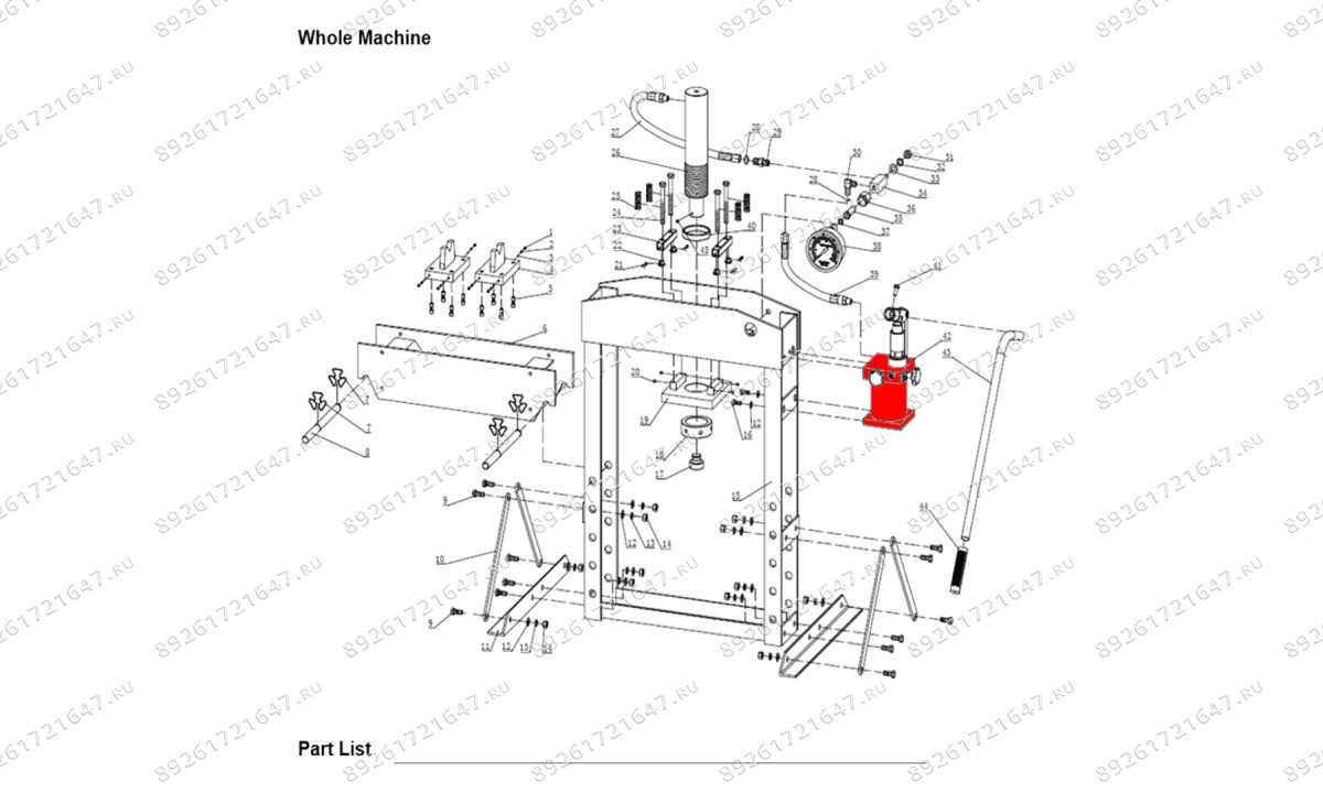  Насос гидравлический (Pump assy п.42) HJ0821.5005 (0)