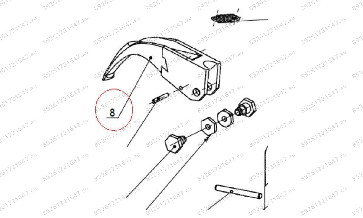  MT-290/8 Рычаг монтажный на грузовой ШМС AE&T арт. TC-10-1340001 (0)
