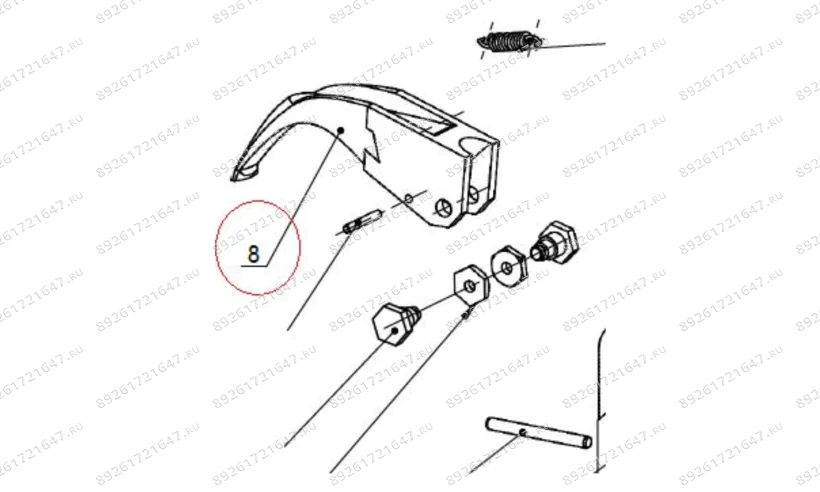 MT-290/8 Рычаг монтажный на грузовой ШМС AE&T арт. TC-10-1340001 фото