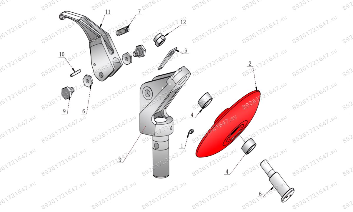  Тарелка монтажного крюка V-26 (0)
