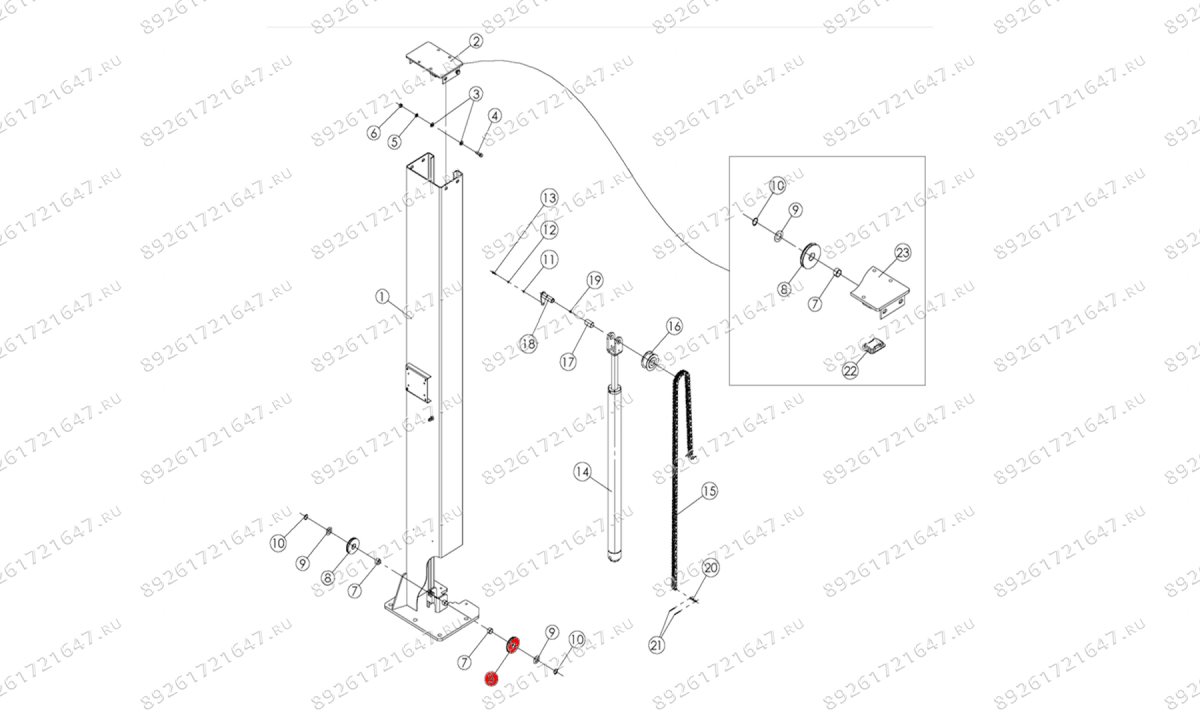  Ролик троса синхронизации T4Е (0)