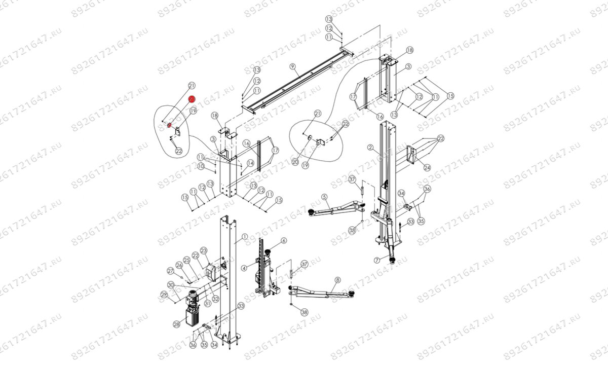  Ролик троса снятия со стопоров V2-4LH (0)