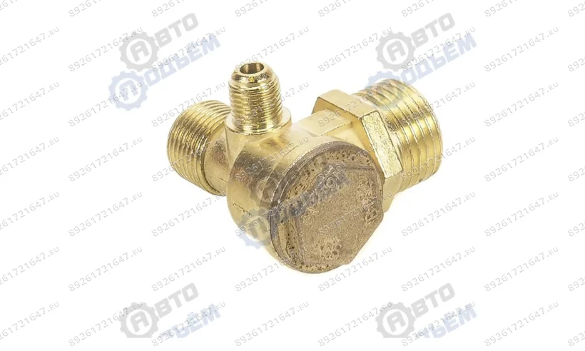 Клапан обратный  (правый) 1/2M-3/8M-1/8M фото