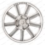  Шкив D266.7, A1 LB24, LB24А, LB30, LB30А, LB30АВ мни (2)