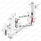 Трехсекционная лапа правая 760-1460 V2-5.5 RAL1018 фото