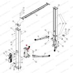  Двухсекционная лапа правая 705-1045 V2-4L, V2-4LH, V2-4LB RAL1018 мни (7)