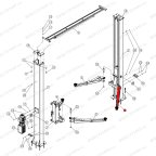  Двухсекционная лапа правая 828-1228 V2-4L, V2-4LH, V2-4LB RAL1018 мни (4)