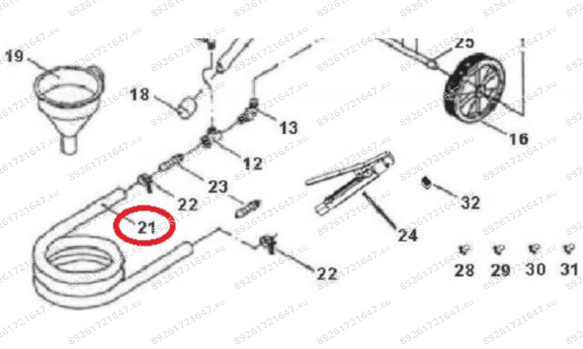  T06505/21 Шланг абразива (1)