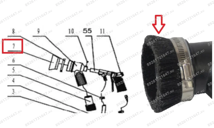 T06528/07 Насадка щеточная фото