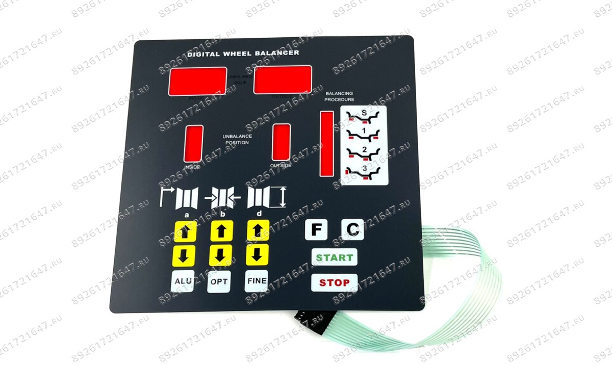  Клавиатура передняя панель балансировочного станка TS-500, АРМАДА, NORDBERG 4523C, DST910B X000332(500-29) (0)