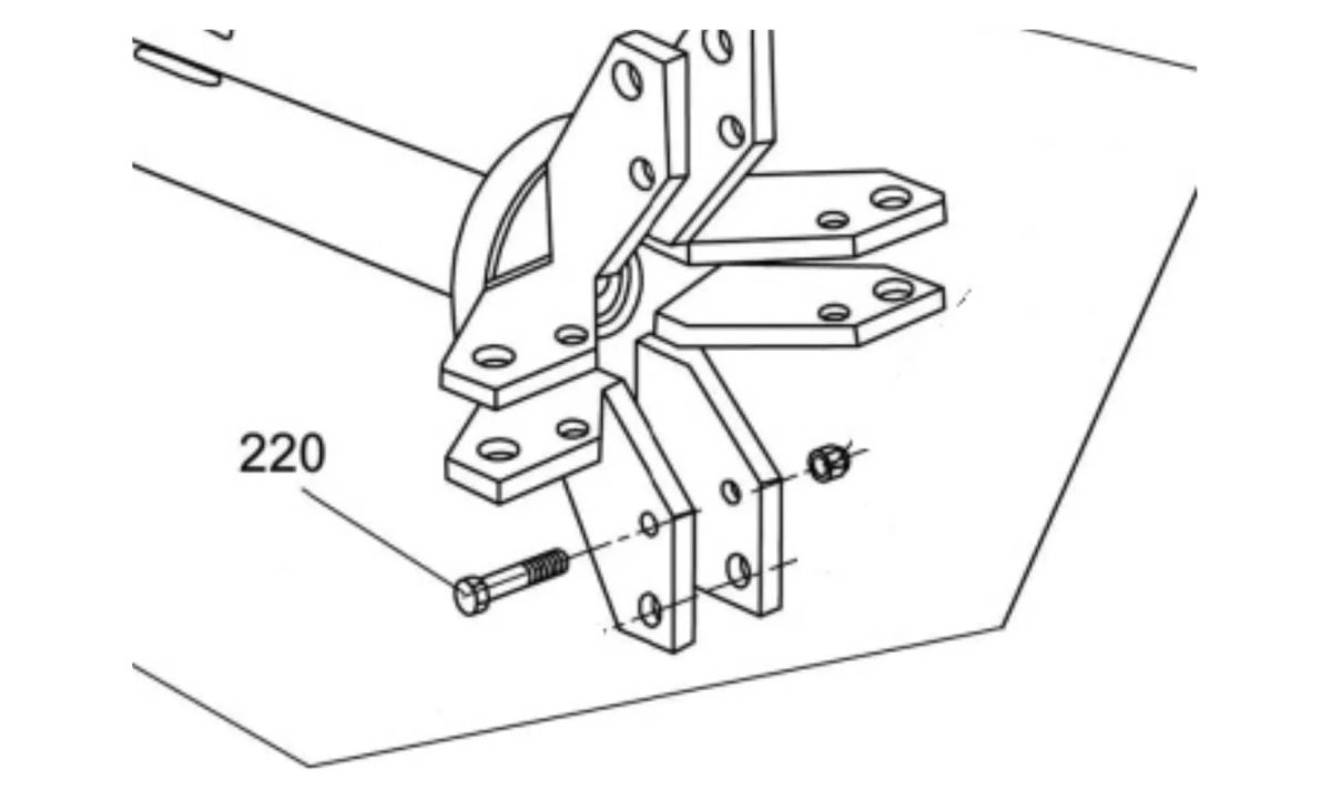  KraftWell KRW26-S220 Болт (1)