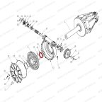 Шайба регулировочная главного вала червячного редуктора V-26 фото