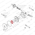 Шайба главного вала червячного редуктора V-57, V-57A (TC-20-1230012) фото