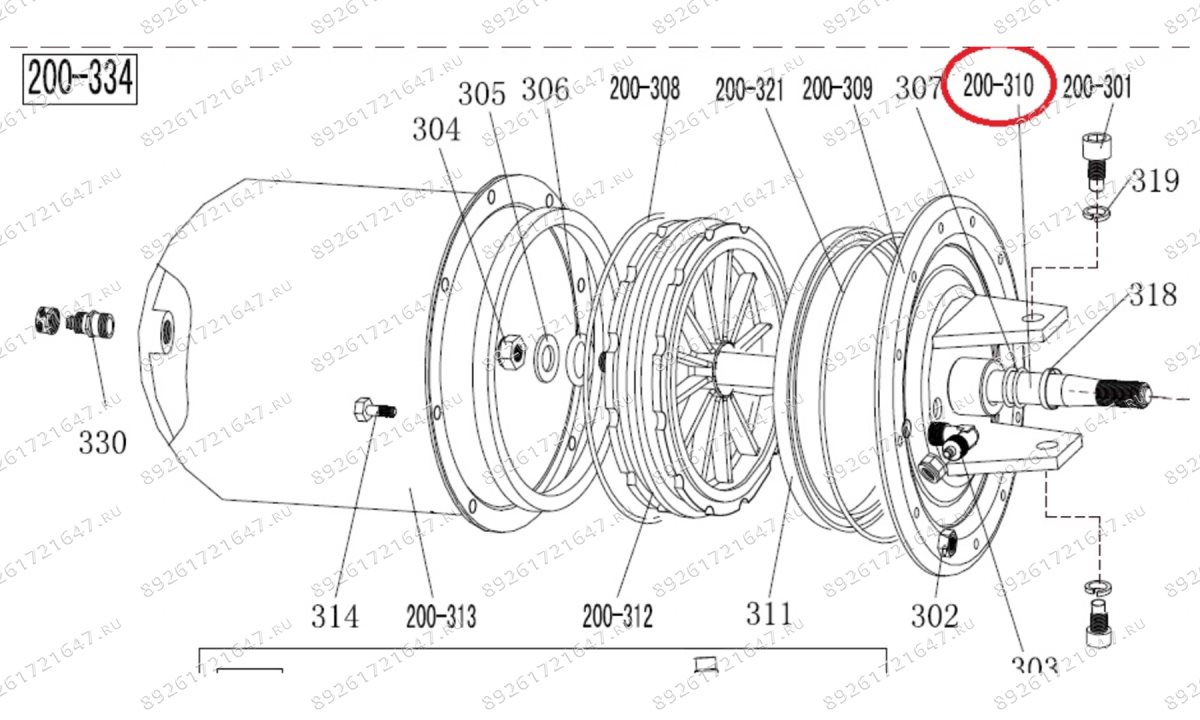  200-310 Шток цилиндра (0)