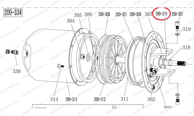 200-310 Шток цилиндра фото