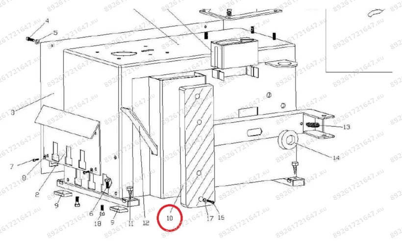 M-209BP1P2/10 Буфер отбортовщика резиновый фото