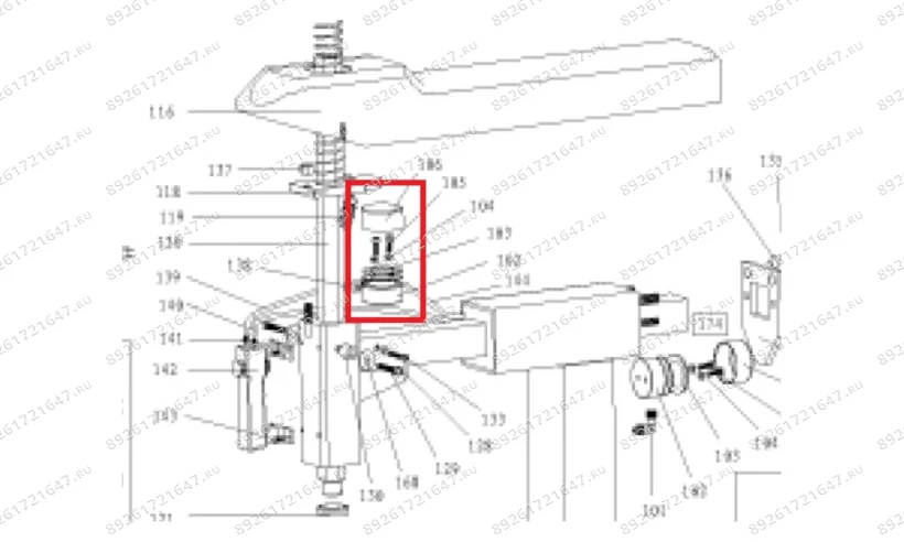 221-180 Пневмоцилиндр блокировки в сборе фото