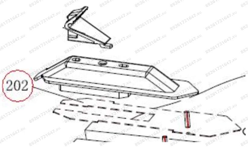 M-209BP1P2/202 Пластина скольжения салазки фото