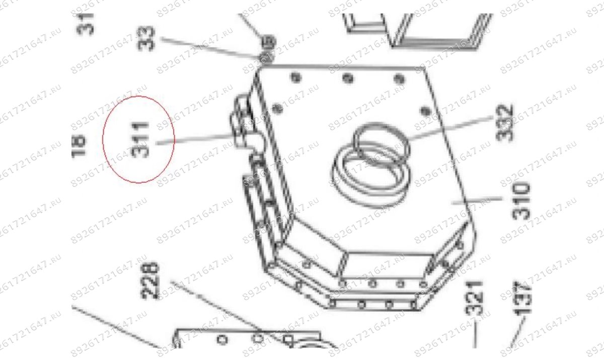  MT-290/311 Прокладка редуктора (1)