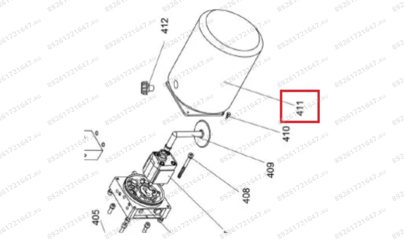 MT-290/411 Бак маслянный фото