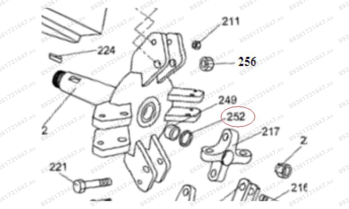  MT-296/252 Масляное уплотнение UNP40*50*6 (0)