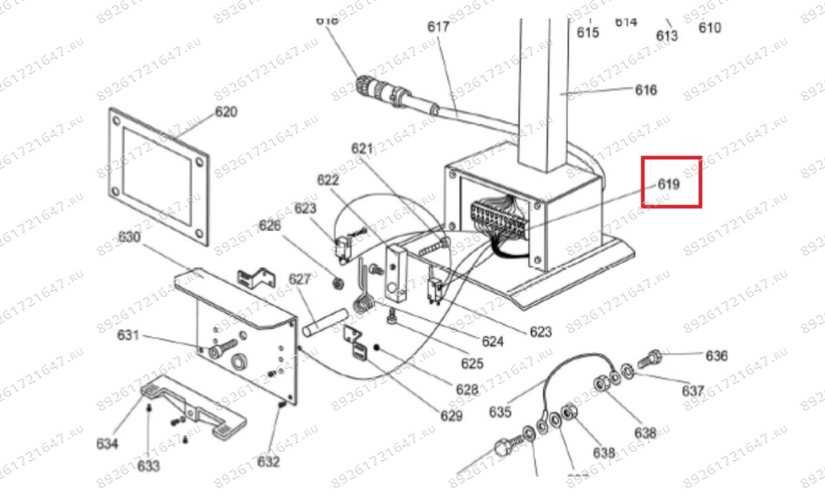  MT-296/619 Терминал пульта (1)
