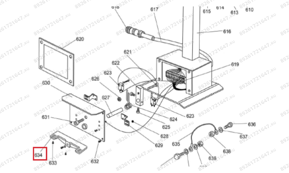  MT-296/634 Педаль пульта (1)