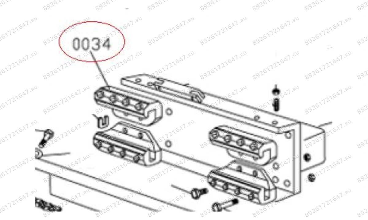  MT-298/0034 Салазка балки (0)