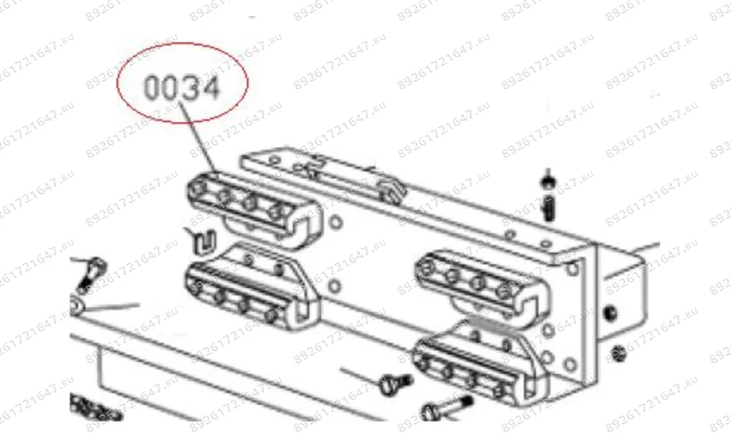 MT-298/0034 Салазка балки фото