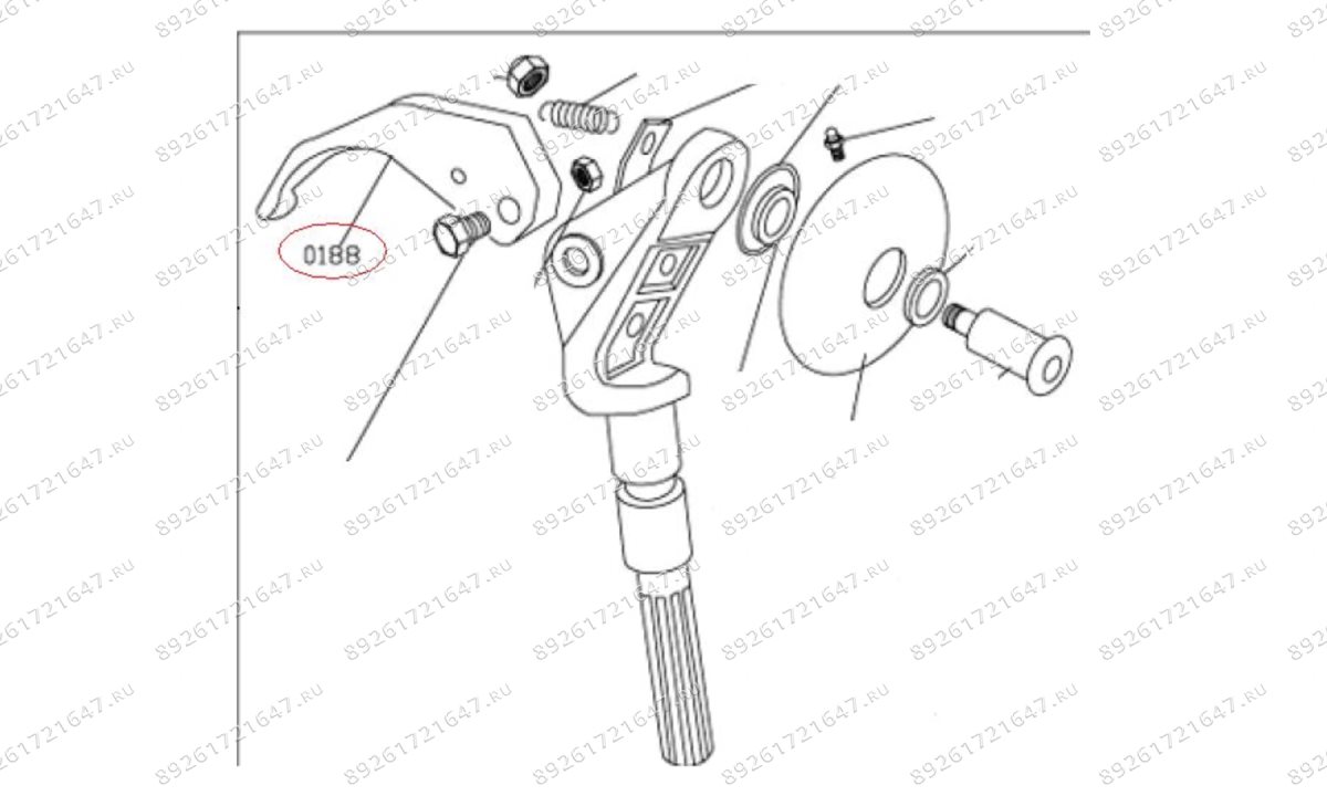  MT-298/0188 Крюк монтажный (1)