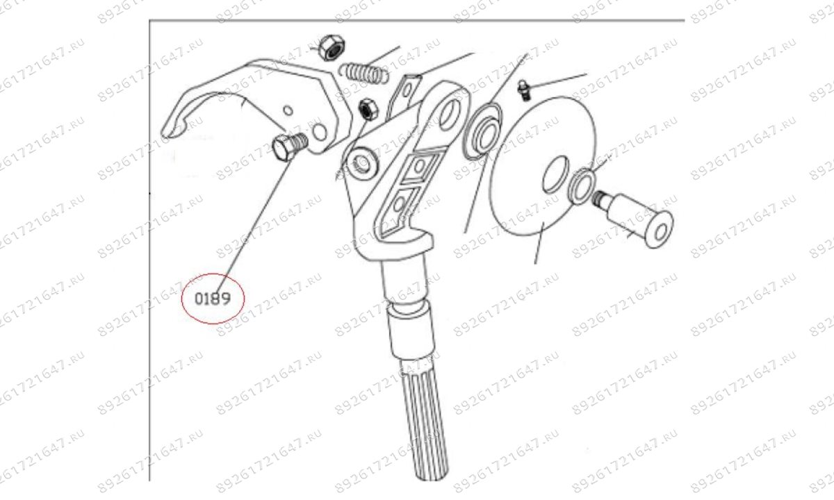  MT-298/0189 Болт крюка (0)
