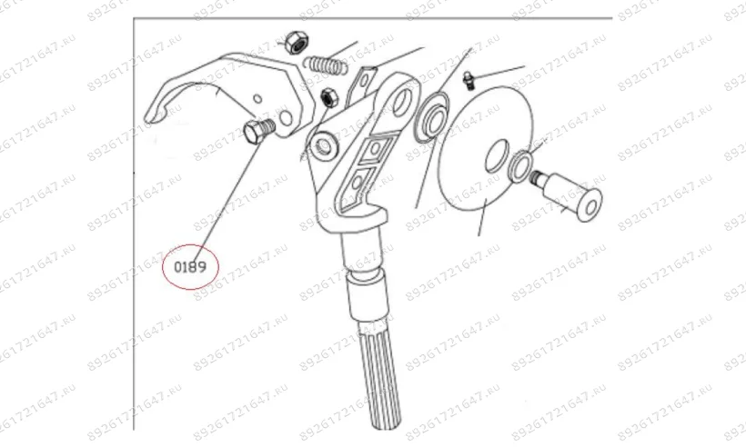 MT-298/0189 Болт крюка фото