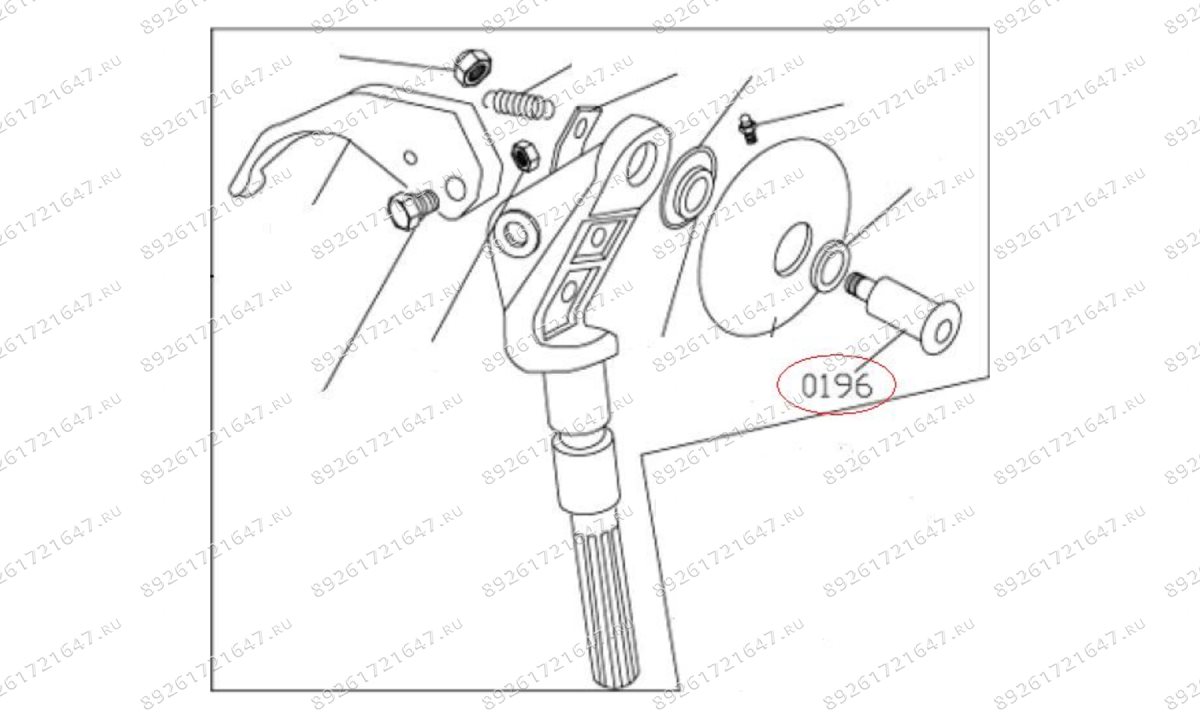  MT-298/0196 Болт крепления монтажного диска (0)