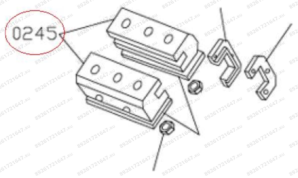  MT-298/0245 Салазка каретки (0)