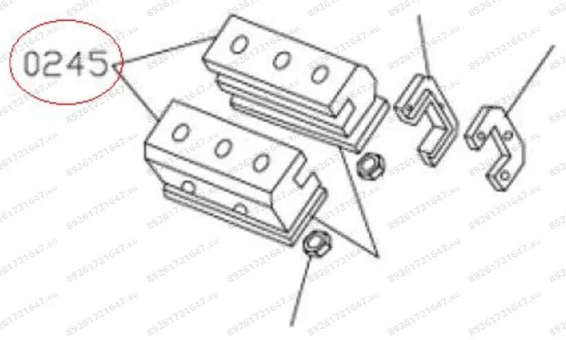 MT-298/0245 Салазка каретки фото