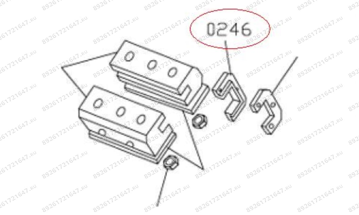  MT-298/0246 Скоба салазки IN (0)