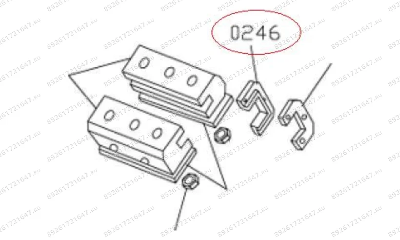 MT-298/0246 Скоба салазки IN фото