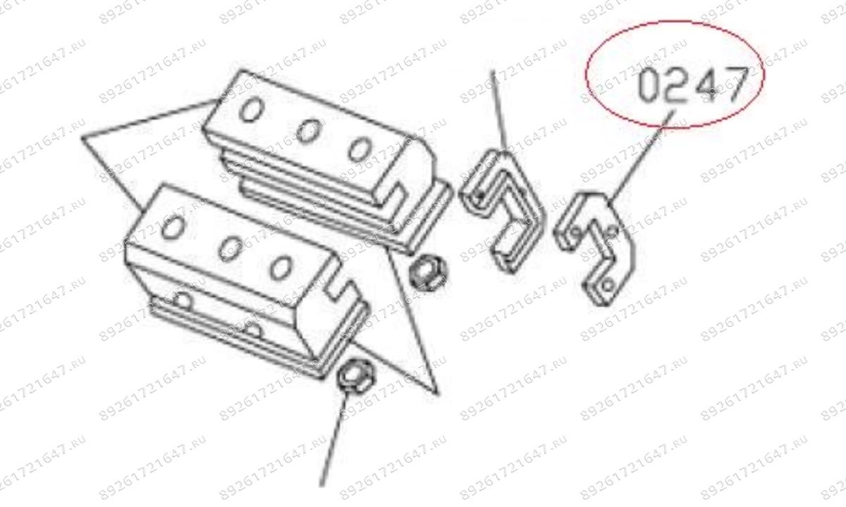  MT-298/0247 Скоба салазки OUT (0)