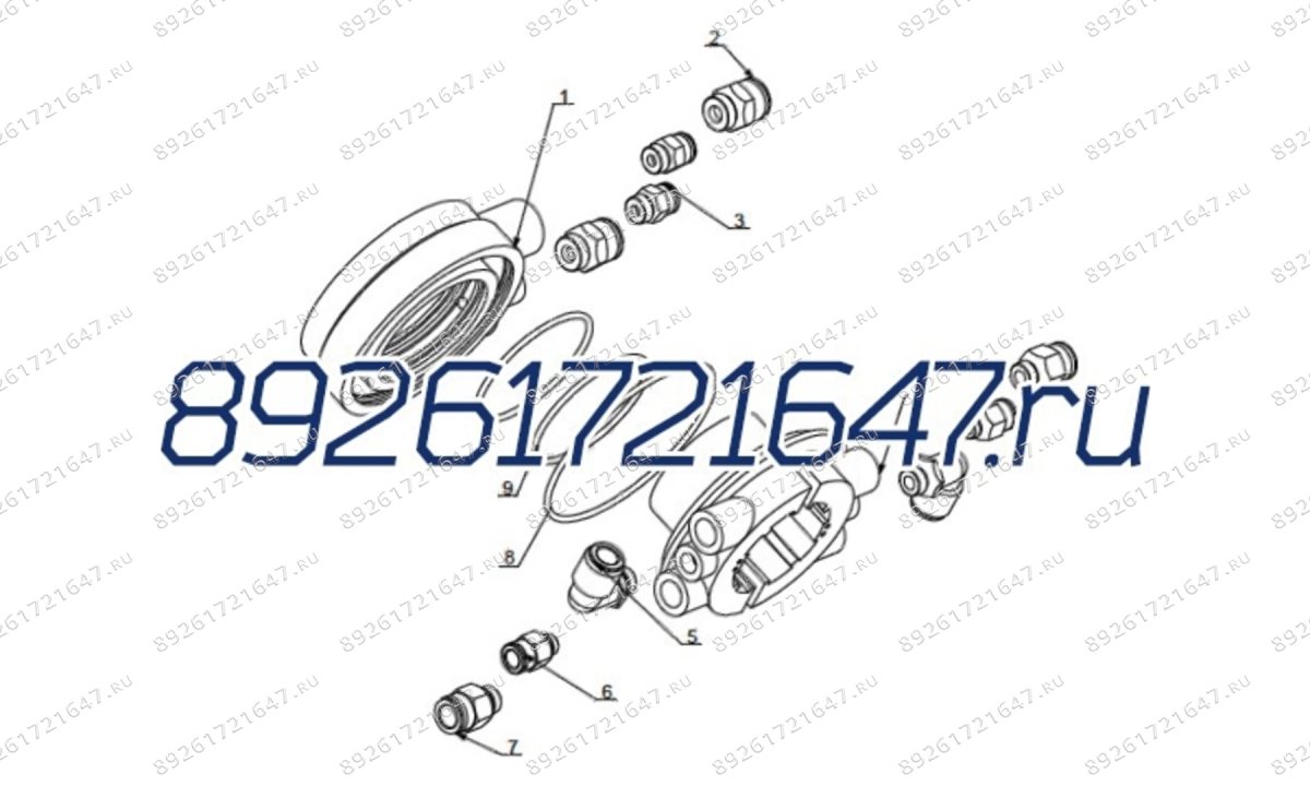  Фитинг ?8, R1/8″ (0)