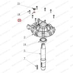  Кольцо болта корпуса редуктора 13.2×2.65 V521, V524, V526, V526U, V624, V626, V626IT, V730 мни (2)