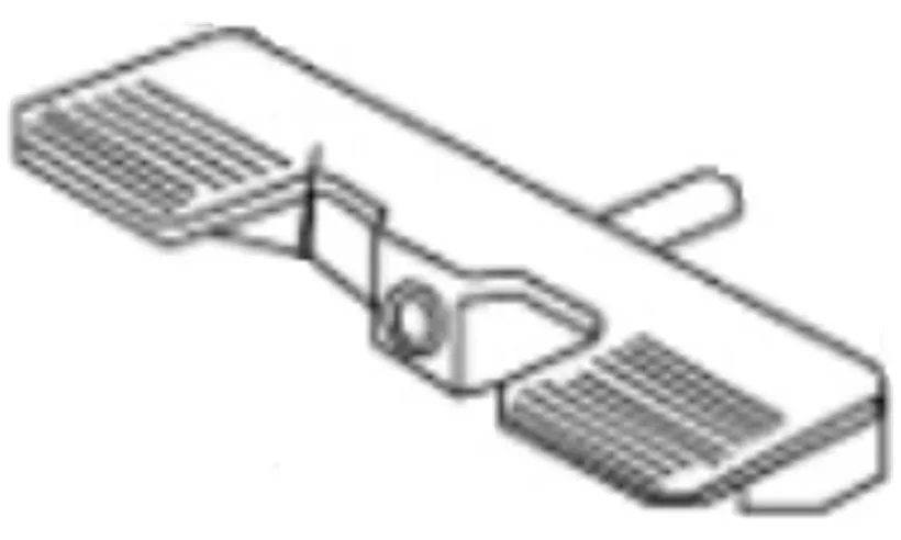 KraftWell KRW56T-S0341 Педаль пластик фото