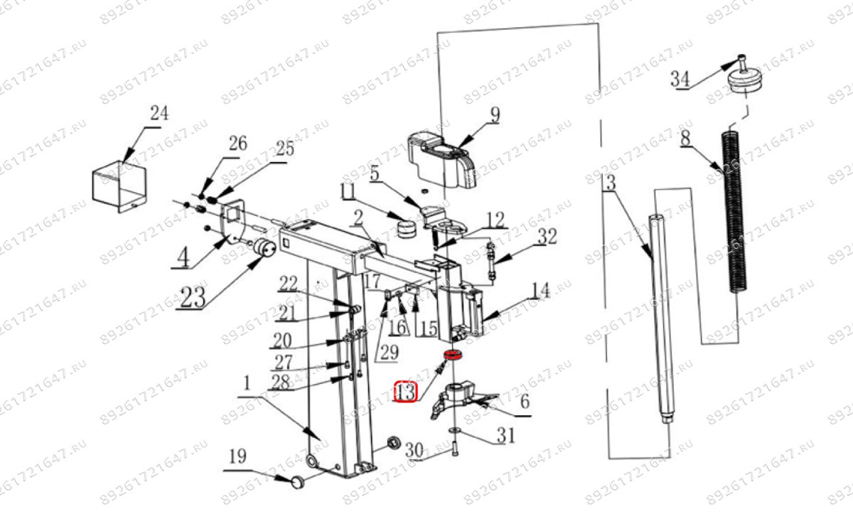  Амортизационная шайба штока монтажной колонны V426, V426R (0)