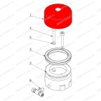  Крышка пневмостопора монтажной колонны V624, V626, V626IT, V730 мни (4)